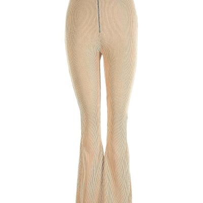 Topshop Women Brown Leggings 4 Petites