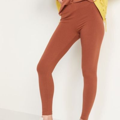 Old Navy Women's Size XS ~ Copper High-Waisted Jersey Ankle Leggings ~ Dateline