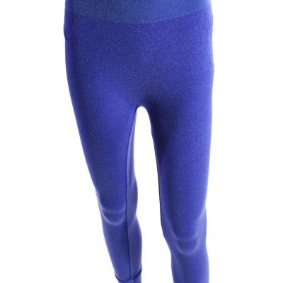 Wolford Women's High Waist Full Length Shiny Ultra Violet Aqua Legging Size XS