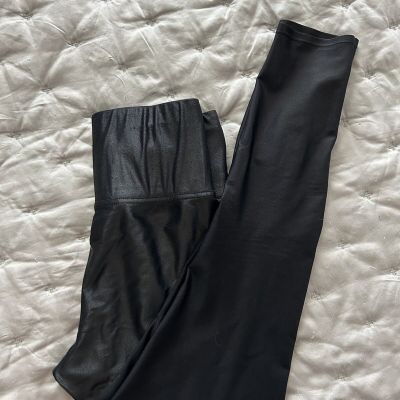 High waisted Takara liquid wet look shine leggings carbon 38 new with tags