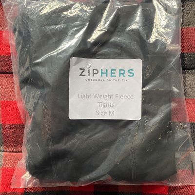 ZipHers Light Weight Fleece Tights, size M