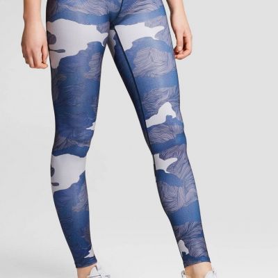 JoyLab Mid Rise Camo Print Full Length Workout Yoga Leggings Size S NWOT