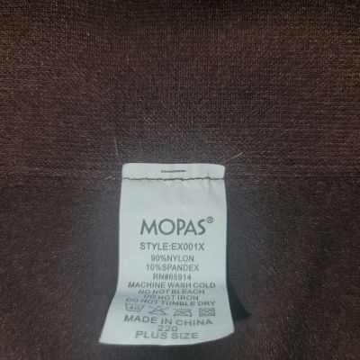 Mopas Premium Plus Size Leggings Brown Full Length  Stretchy Soft Pants