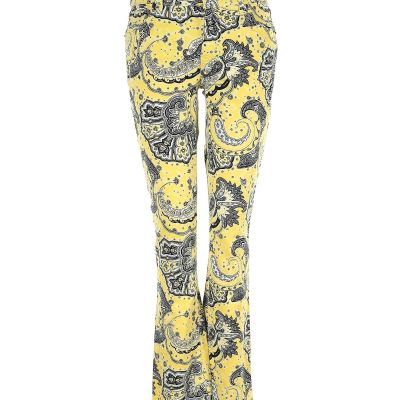 Lauren Jeans Co. Women Yellow Jeggings 4