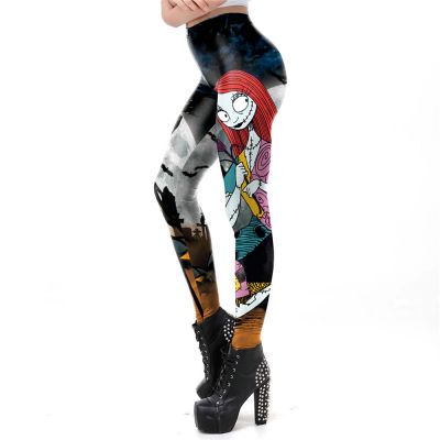 Nightmare Before Christmas New Style OSFM Yoga/Workout Leggings GREAT GRAPHICS!