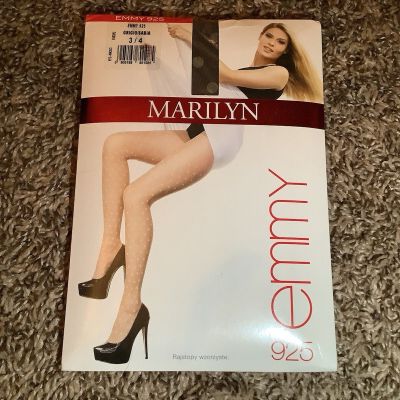 Marilyn emmy 925 patterned tights, 30 denier, color grigio/sabia, size: M/L