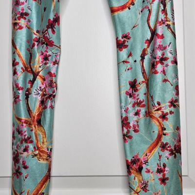 Poprageous Leggings Cherry Blossom Arizona Green Tea Large