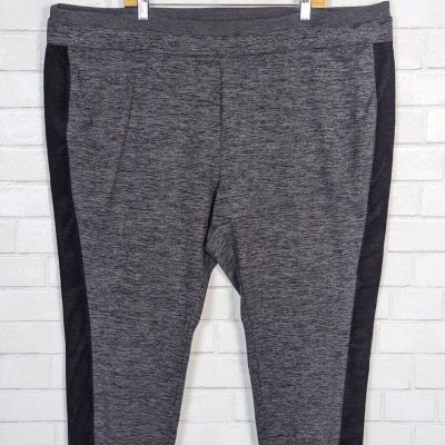 H by Halston NWOT Gray Space Dye Knit Leggings Stretch Pants Sz 3X NEW A288328