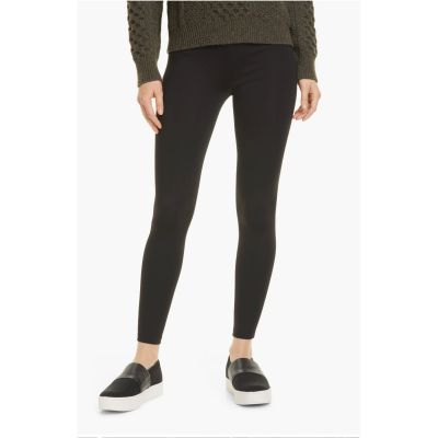 VINCE Women's Stretch Leggings XS (0-2) Black High-waisted Pull-On NWOT