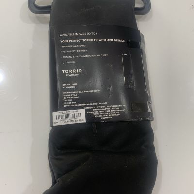 Torrid - Faux Leather Full Length Leggings Size 1 Black