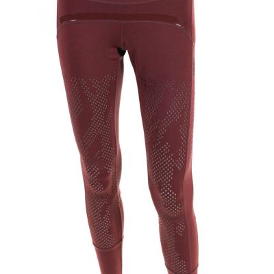 Adidas by Stella McCartney Womens Laser Cut Ankle Leggings Mauve Pink Size XS