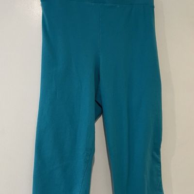 Torrid Size 4 Turquoise Pedal Pusher ( Short Capri) Leggings