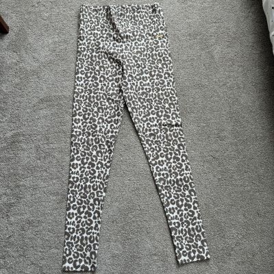 Deblon Classic Leggings, High Waistband, Large, Leopard Latte