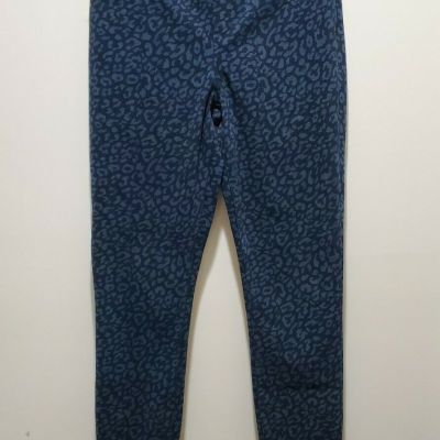 Spanx Women's Ankle Jean-ish Leggings Denim Leopard Style 20018R Size Small NWT
