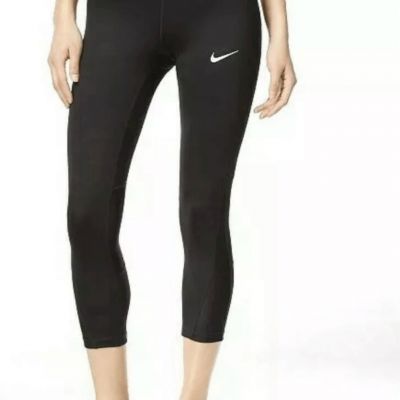 Nike Women’s Black Drawstring Waist Cropped Leggings Size XS