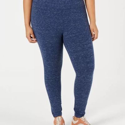 IDEOLOGY Plus Size Tummy-Control Leggings Blue Size 1X