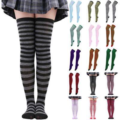 Christmas High Long Stockings Over Knee Socks Christmas Cosplay Party Costumes