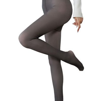 Neband Womens Fleece Lined Tights Winter Sheer Pantyhose Fake Translucent The...