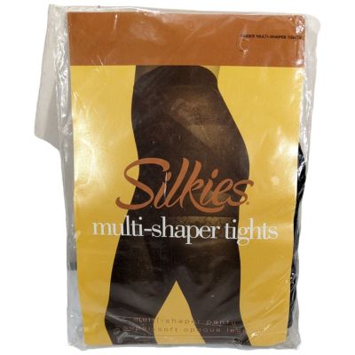 Silkies Multi Shaper Tights Butt Lifting Pantyhose Small Black 050108