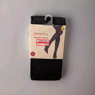 Merona Opaque Tights -S/M Black 50 Denier