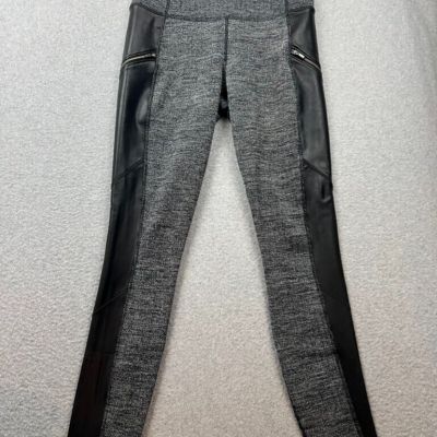 Athleta Herringbone Luxe Moto Drifter Leggings Womens Size XS Baddie Grunge