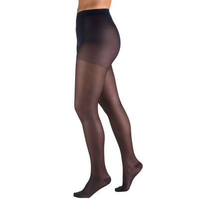 Truform Sheer Pantyhose: 15-20 mmHg Q NAVY (1775NV-Q)