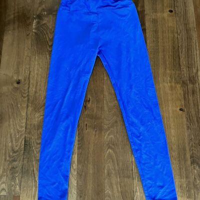 Leggings lularoe bright blue pants size S/M