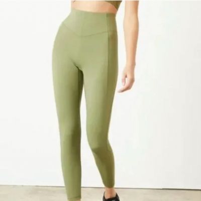 Bandier Le ORE Andria Legging with Mesh in Olive Size M Womens Preowned