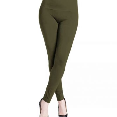 Women's Preggo Leggings High Rise Snapback Postpartum Leggings Size XL/XL Olive