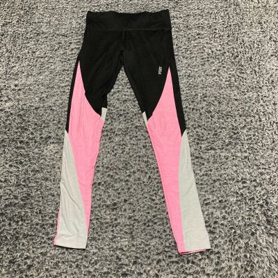 Victorias Secret Pink Super soft Yoga Leggings Black Pink Colorblock Size XS