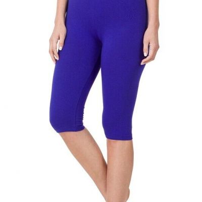 Womens Capri Leggings Soft Stretch Workout Fitness Crop High Waisted Yoga Pants