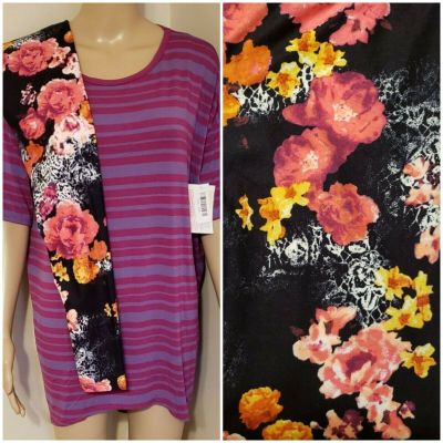 NWT SET BTS LuLaRoe 2XS Striped IRMA & CP Lace Roses Tween-OS Women 0-4 Leggings