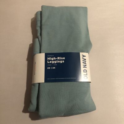 Old Navy Women’s High-Rise Leggings Size 2X Light Blue