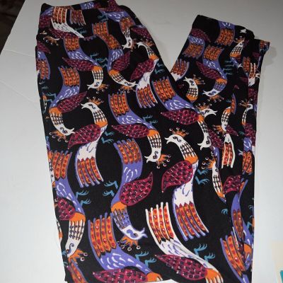 LuLaRoe BRAND NEW OS ONE SIZE Leggings Peacock