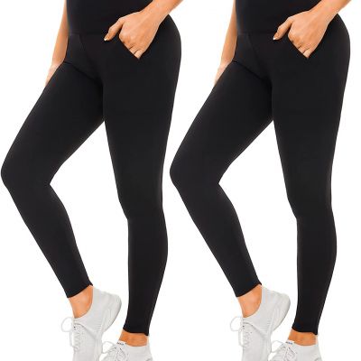 Soft Leggings for Women - High Waisted Tummy Control No See through Workout Yoga