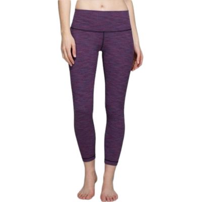 Lululemon 6 Diamond Jacquard Space Dye Blue Jewelled Magenta High Times Leggings