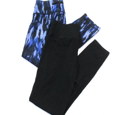 Lululemon All Access Womens Athletic Leggings Black Blue Size 4 Small Lot 2