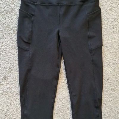 Womens Jessica Simpson Capri Leggings, Black Size M