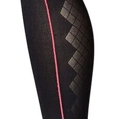 Hanes Womens Diamond Panel Tights CT Black Tall 4'10