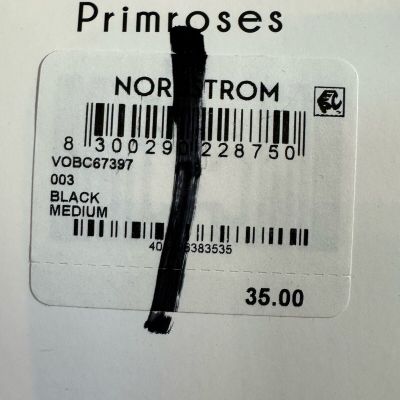 OROBLU Primroses Black Lace Sheer Tights 20 Size M  Retail $35.00 NEW