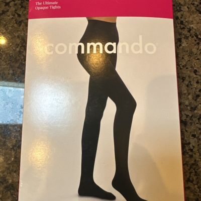 Commando H70T2 Womens Black Ultimate Opaque Tights Size M