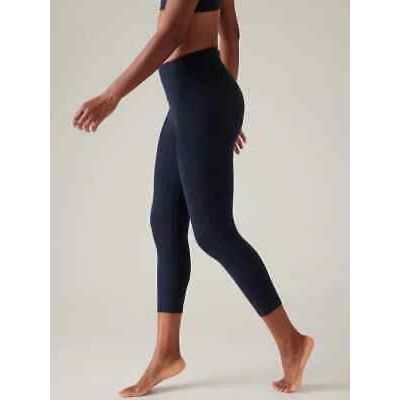 Athleta Navy Elation Capri Leggings Size XL