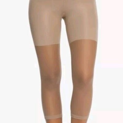 SPANX Original Footless Pantyhose High Waisted Capri Sz. C. NUDE NWT