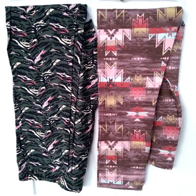 2 Lot No Boundaries NOBO Women Teen  Ankle Legging Pants Jrs L /11-13 NWT New