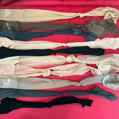 ASSORTED STOCKINGS LOT SIZE VARIES - 10 Pair Of No Tag Non-Stay-ups