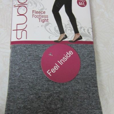 Studio Fleece Footless Tights Gray Size M/L