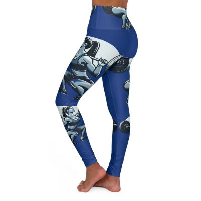 (Squat Image High Waisted Yoga/Workout Leggings (AOP)