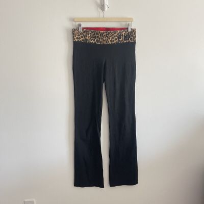 PINK Victoria's Secret Sparkled Bling Flared/bootcut, Leopard Print Y2K Size M