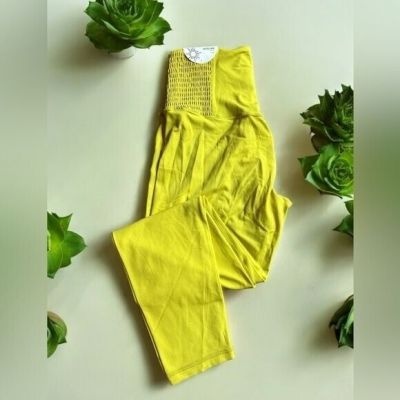 Aerie Offline Real Me 7/8 High Waisted Yellow Legging NWT Large