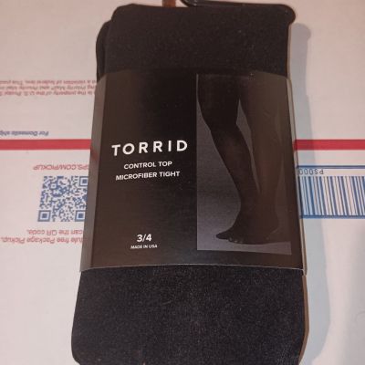 Torrid Microfiber Control Top 3-4 Tights NEW.